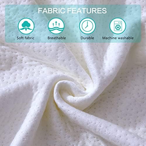SLIGUY King Size Bed Wedge Pillow Headboard Pillow Mattress Wedge Bed Gap Filler Fill The Gap (0-7") Between Your Headboard and Mattress for Sleeping Backrest Pillow（White 76"x10"x6"）