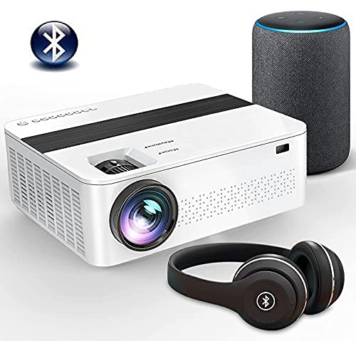 JIFAR Projector 4K with 5G WiFi & Bluetooth,2000ANSI Outdoor Projector with 450" Display,Movie Projector Support 4K,Dolby Audio,Zoom,Keystone,20W Speaker,4K Home Projector for TV Stick,iOS,Android,PS5