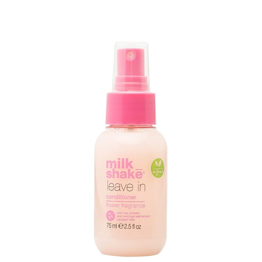 milk_shake leave in conditioner – flower fragrance | daily detangling spray for color-treated hair | hydrates, softens & protects with soy proteins & hyaluronic acid 2.5 fl.oz (75ml)