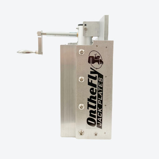 Adjustable Manual Boat Jack Plate – High Grade Marine Aluminum – Standard Unit - for up to 30hp Outboard Motors – by On The Fly Jack Plates