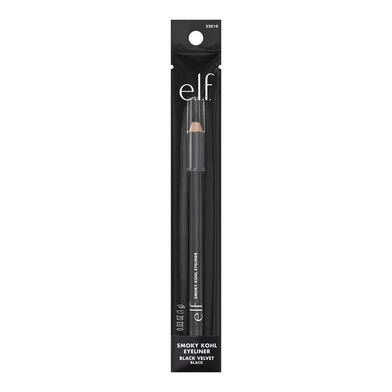 e.l.f. Smoky Kohl Eyeliner, Eye Pencil For Creating Long-Lasting, Bold, High-Pigmented Makeup Looks, Vegan & Cruelty-Free, Black Velvet