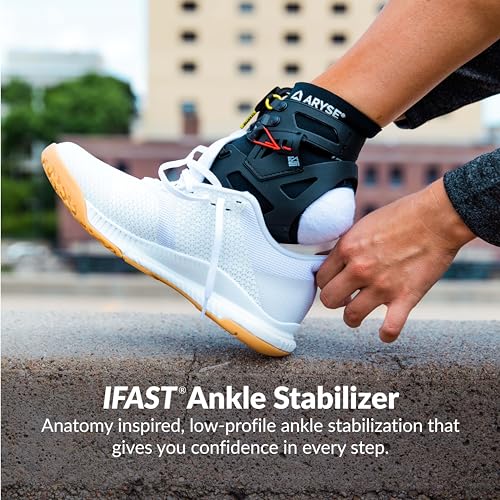IFAST Ankle Brace - Ankle Stabilizer For Men & Women - Great For Basketball, Volleyball, Soccer & More! (X-Small, Frosted, Pair)
