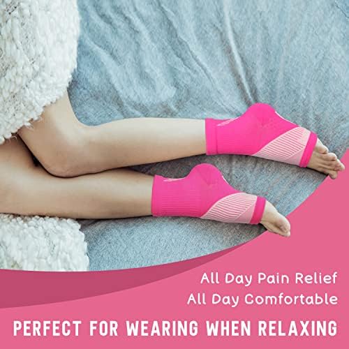 Compression Socks for Women & Men Open Toe (3 Pairs), Ankle Brace Compression Sleeve with Neuropathy, Foot Compression sleeve for Swelling, Pain & Plantar Fasciitis Relief (Multi, S)