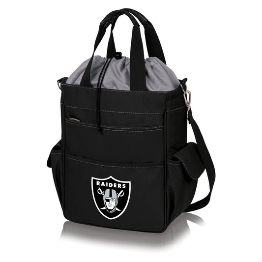 PICNIC TIME Black Las Vegas Raiders Activo Cooler Tote
