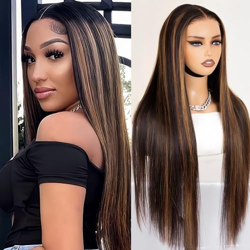 Highlight Ombre Lace Front Wig Human Hair 180 density 22 inch straight wigs human hair 13x4 lace front wigs human hair wigs for black women