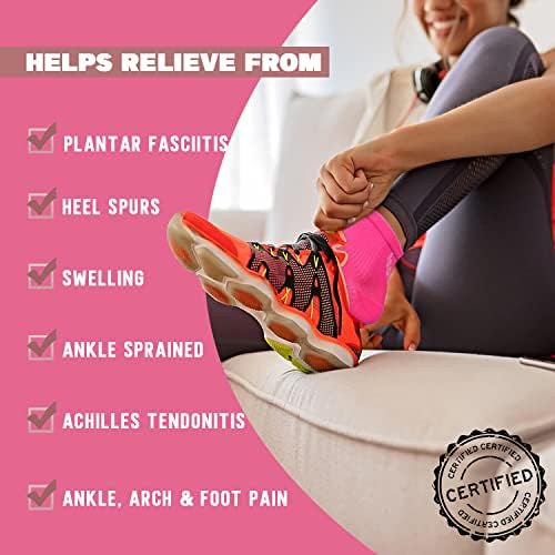 Compression Socks for Women & Men Open Toe (3 Pairs), Ankle Brace Compression Sleeve with Neuropathy, Foot Compression sleeve for Swelling, Pain & Plantar Fasciitis Relief (Multi, S)