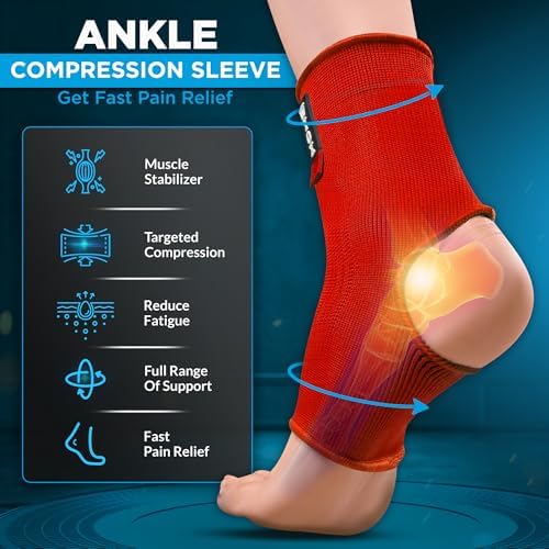 WYOX Ankle for Women, Men, and Youth - Plantar Fasciitis Brace, Ankle Support Brace for Men, Workout and Sports, Perfect for Stability and Support in All Activities