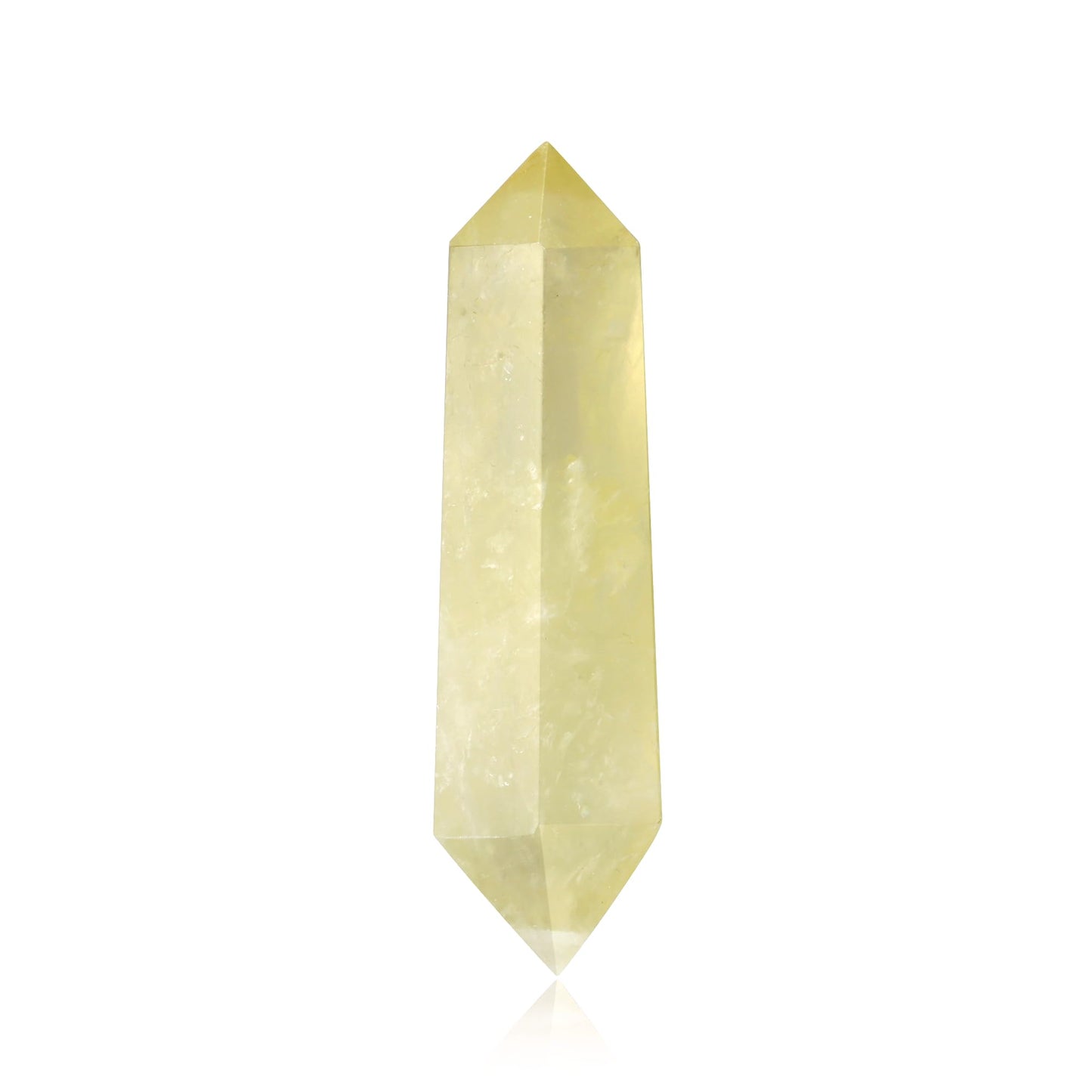 YATOJUZI 3.5" Citrine Healing Crystals Wand Natural Crystals and Healing Stones Large Hexagonal Citrine Crystal Points for Meditation Divination Reiki Energy Balancing 1PCS