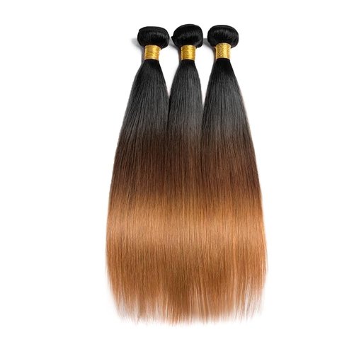 Condescension Brazilian Omber T1B/4/30 Human Hair Bundles 16 18 20 Inch Straight Hair 3 Bundles Human Hair 100% Unprocessed Remy Virgin Weave Hair for Women