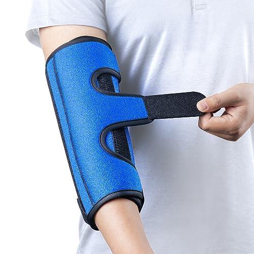 Cubital Tunnel Elbow Splint, Ulnar Nerve Night Brace, for Women & Men, Arm Elbow Splint Support for Left and Right, Built-in 3 Support Plates -L/XL