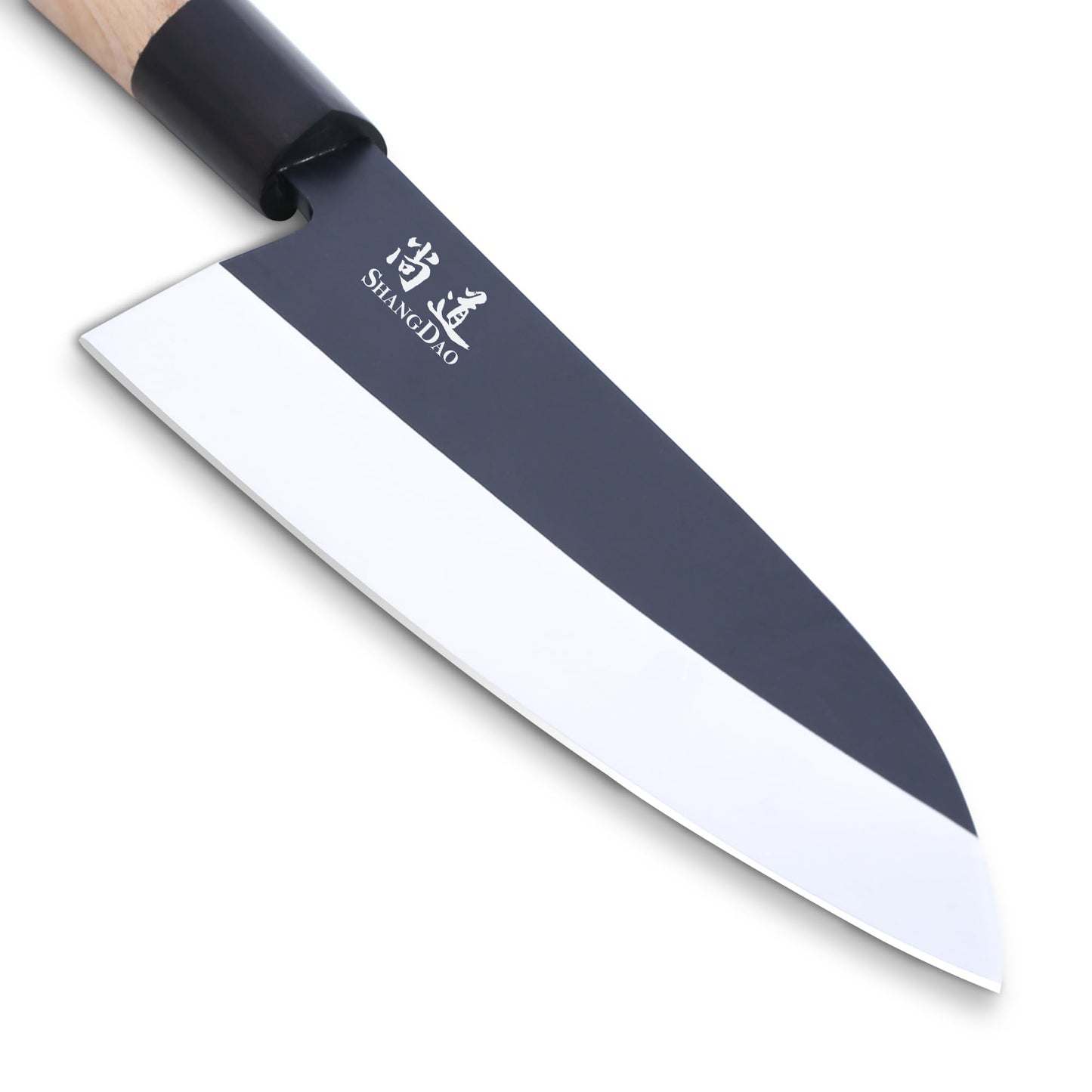 SHANGDAO Japanese Kitchen Chef Set Of 4 Knives Set Sushi Knife Set, Nakiri-Yanagiba-Deba-Utility Kitchen Knife,Fish Slicing Filleting Knife Sets, German Steel