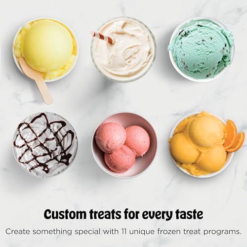 Ninja CREAMi Deluxe Ice Cream Maker, Treats and Frozen Desserts, Sorbet, Milkshakes, Yogurt and More, 11-in-1 Programs, XL Capacity, Includes Two 24-oz Family-Size Tubs, Silver, NC501