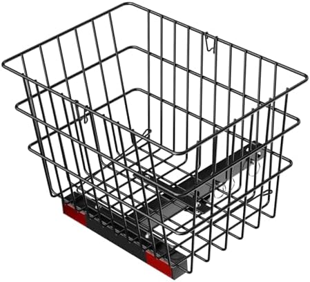VEVOR Scooter Rear Basket, Heavy Duty Metal Wire Basket with Handle, Spacious Cargo Basket, Works with 1-inch Receiver, Compatible with Most Golden, Drive & Pride Mobility Scooter