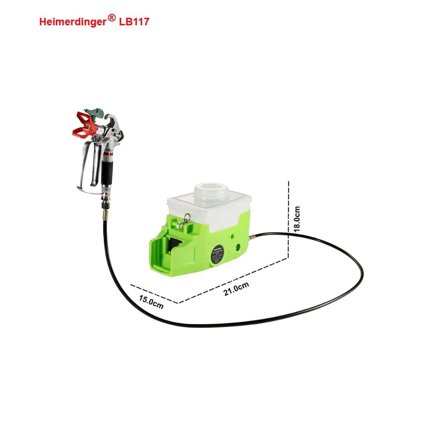 Cordless Airless Paint Sprayer, 500W High Efficiency Battery-Powered Spray Gun with 4000mAh Battery, 15MPa/3000PSI Pressure for Interior/Exterior Walls, Fence