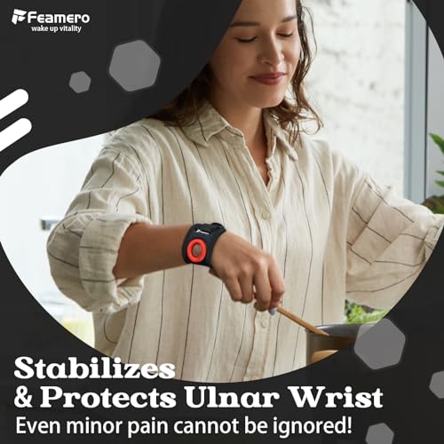 TFCC Wrist Brace Ulnar Wrist Brace with Compression Rring Pad for Ulnar Sided Wrist Pain, TFCC Tear, Repetitive Wrist Use Injury, DRUJ Instability (L/XL)