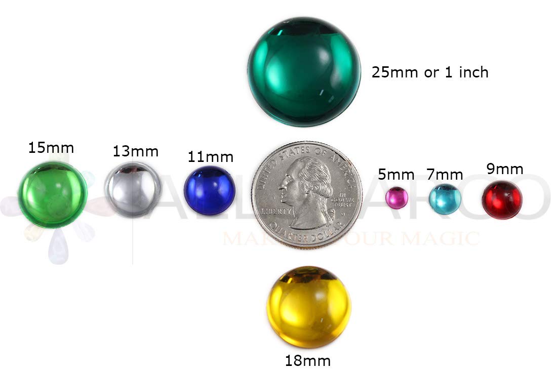 Allstarco 7mm Gold Flat Back Acrylic Round Pearl Cabochons Plastic Rhinestones Pearl Gems Embellishments for Jewelry, Crafts, Costumes, Card Invitations, Cosplay - 60 Pieces