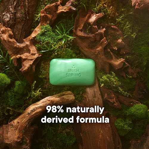 Irish Spring Bar Soap for Men, Original Clean, Smell Fresh and Clean for 12 Hours, Men Soap Bars for Washing Hands and Body, Mild for Skin, Recyclable Carton, 3.7 Ounce - 3 Count (Pack of 8)