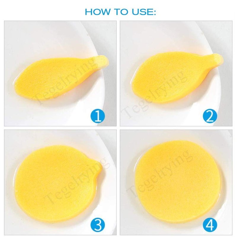Facial Sponge Compressed,240 Count PVA Professional Makeup Removal Wash Pads Round Face Cleansing Sponge for Women Spa Exfoliating