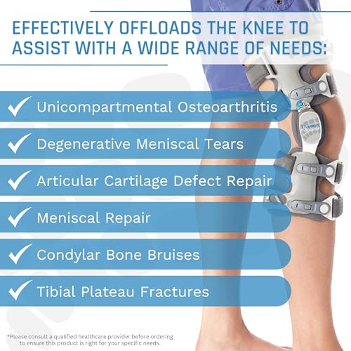 Game Changer Unloader Knee Brace with Undersleeve - Lightweight OA Support for Arthritis & Pain Relief - Low Profile Design for Comfort Fit (Small/Medium, Left)