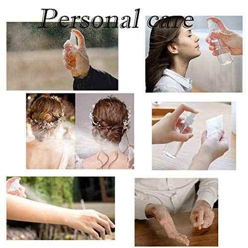ZEJIA 3 Pack Small Spray Bottle, 2.7oz/80ml Travel Spray Bottle, Empty Fine Mist Spray Bottles, Refillable Mini Spray Bottles with Labels