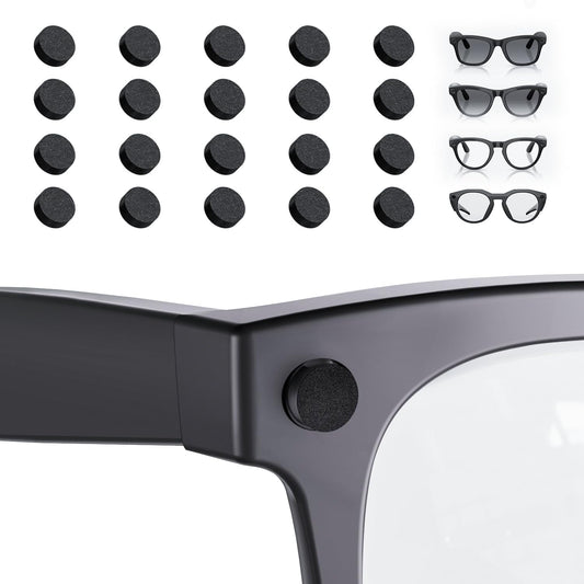 20PCS LED Light Protect Stickers Compatible with Ray-Ban Meta Wayfarer/Skyler/Headliner (Gen 2) & Oakley Meta HSTN Smart Glasses Accessories, Low-Tack Restickable Decorative Camera Light Covers