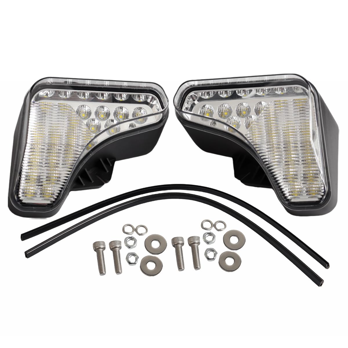 LED Headlight Kit Reverse Work Light Tail Lamp 7138040 7138041 6670284 Compatible with Bobcat A770 S450 S510 S530 S550 S570 S590 S595 S630 S650 S740 S750 S770 S850 T450 (Red taillights without bulbs)