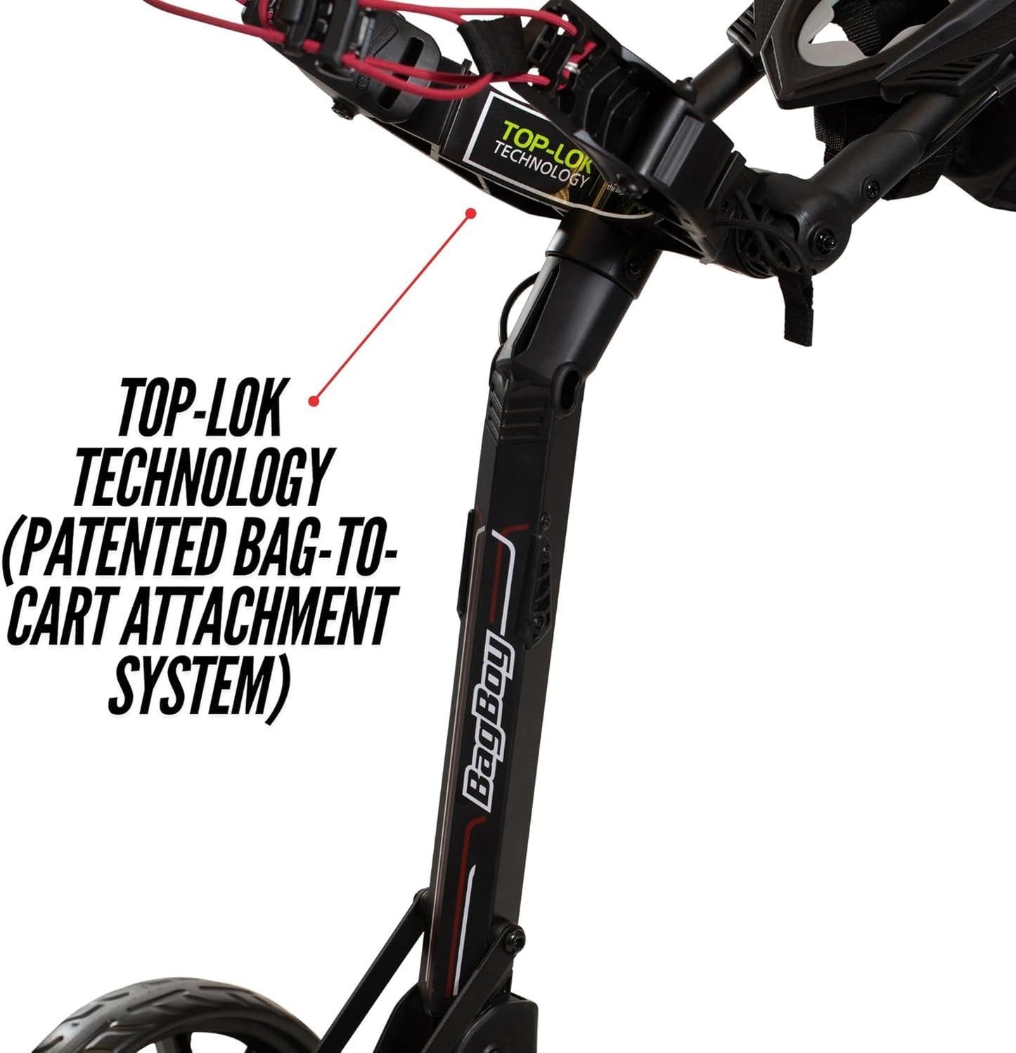 Bag Boy Limited Edition Nitron Golf Push Cart, Gray/Black USA