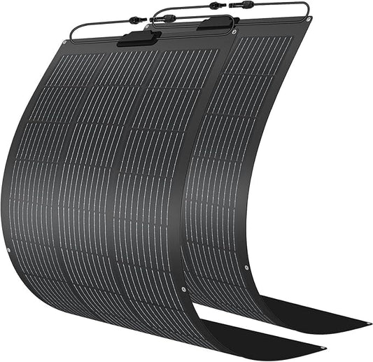 800 WattFlexible Solar Panel,2pcs 400 Watt Monocrystalline Solar Panel kit 10BB High Efficiency Module PV Power for 12-36V Battery Charging Car Battery Camper