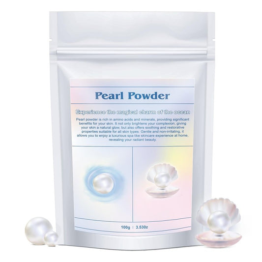 Peralpow Pearl Powder Organic, 100% Natural DIY Skincare - Brightens, Whitens Skin, Anti-Aging, Firms Skin, Minimizes Pores, Hydrates, Antioxidant, Enhances Elasticity, Soothes, 100g (3.52oz)