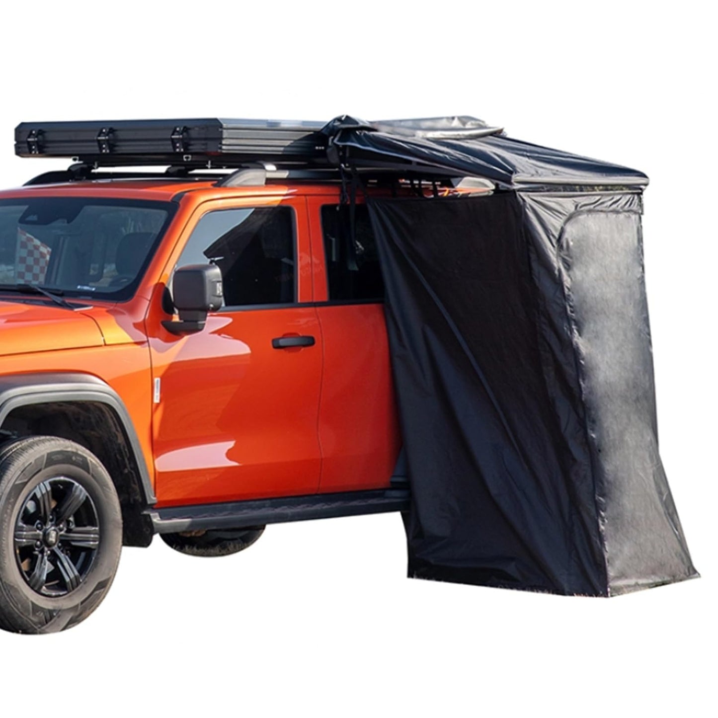Side shower room, side shower room with roof, 3.3-foot x 3.3-foot privacy shelter toilet, camping portable shower tent, waterproof and moisture proof