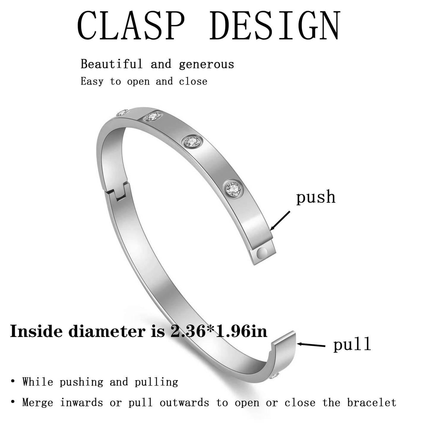 FUNIO 18K Gold Plated Clover Bracelet Love bangle Set for Women - Stack Friendship Silver Bracelet Lucky Link Bracelets Jewelry Gifts Trendy for Women