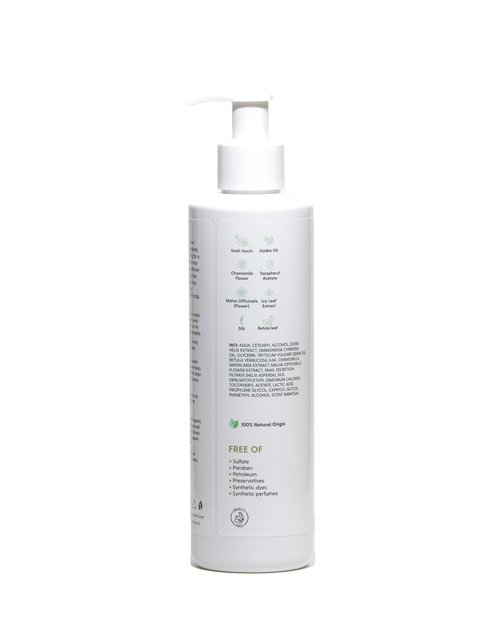 ZAIN1 Natural Hair growth set of shampoo, conditioner and hair serum with Snail Mucin, Biotin, Niacinamide, castor oil, caffeine, jojoba oil, vitamin e, Chamomile, rosemary, Hyaluronic acid.