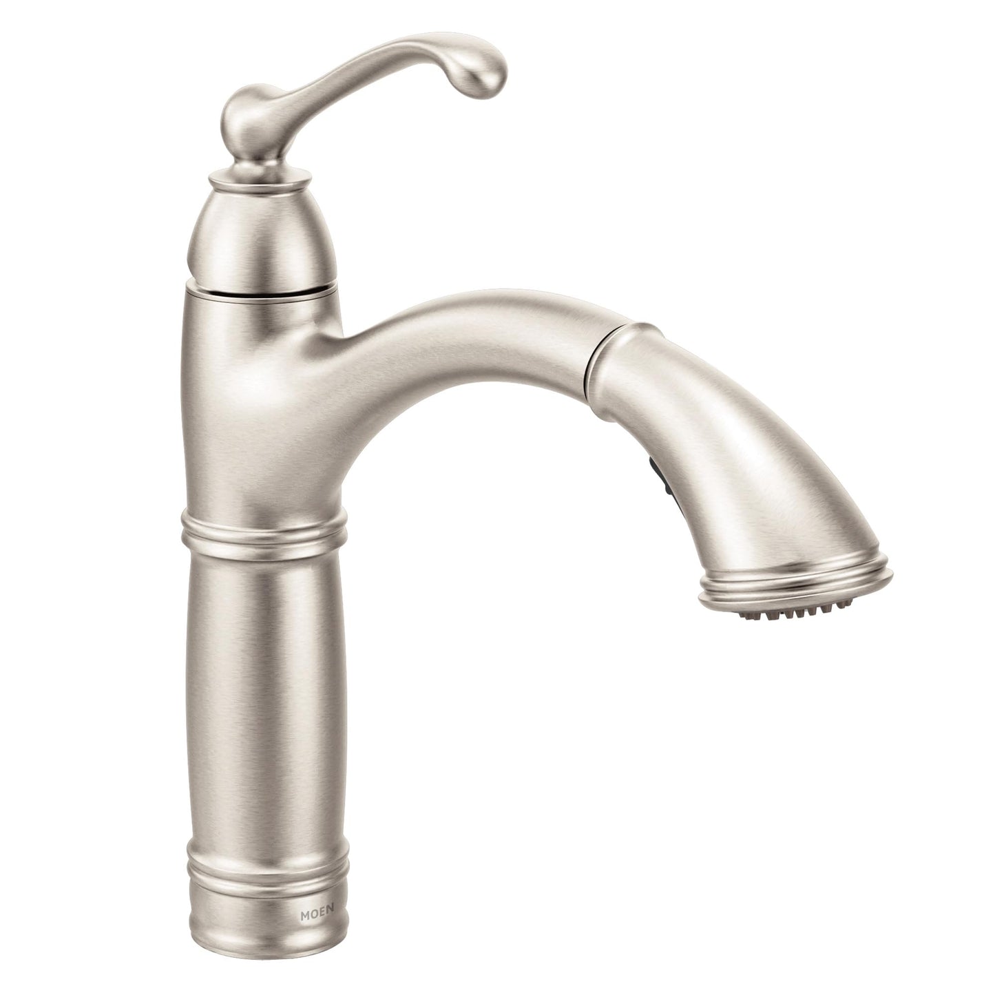 Moen 7295SRS Brantford One-Handle Pullout Kitchen Faucet Featuring Power Clean and Reflex, Spot Resist Stainless