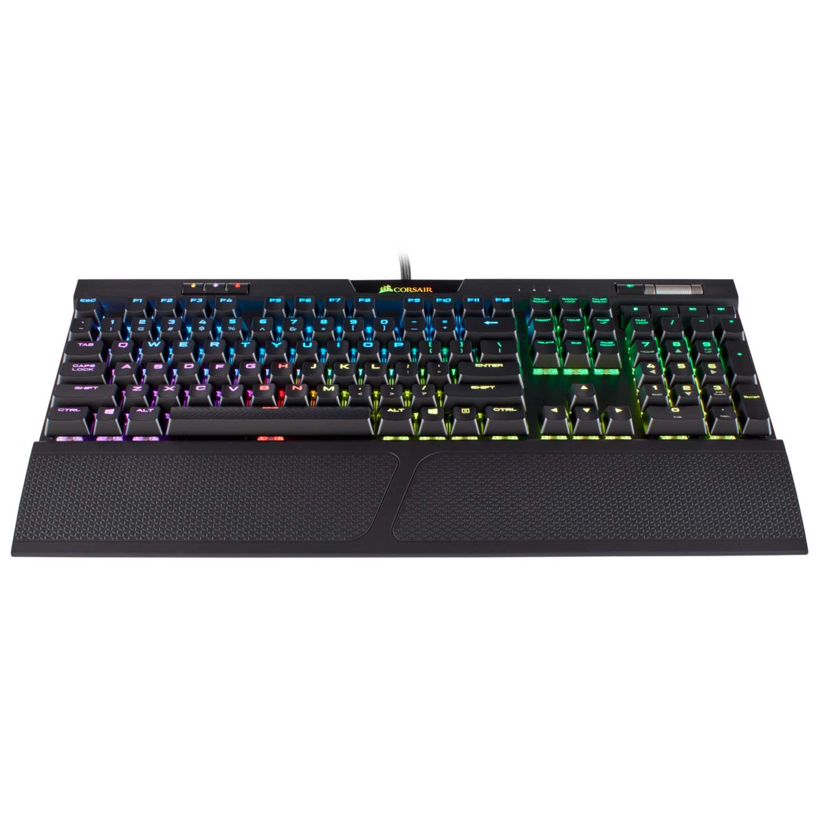 Corsair K70 RGB MK.2 Mechanical Gaming Keyboard - USB Passthrough & Media Controls - Tactile & Quiet- Cherry MX Brown - RGB LED Backlit (CH-9109012-NA)