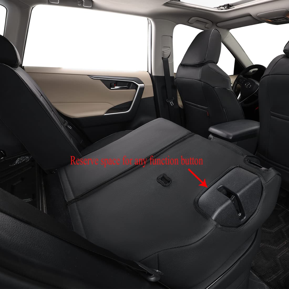 EKR Corolla Seat Cover Custom Fit for Toyota Corolla 2023 2024 2025 2026 LE, Leather Car Seat Cover Full Set-Faux Leather (Black)