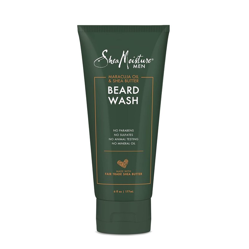 SheaMoisture Beard Wash & Conditioning Oil - Deep Clean & Refresh with Shea Butter | 6 oz Full Beard Detangler