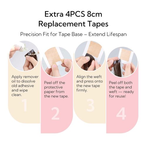 HOTBANANA Wide Tape in Hair Extensions Human Hair, DIY Cut dark brown weft tape in extensions real human hair,18inch 100g 20pcs Dark Brown Straight Style
