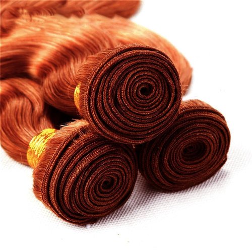 Giginger Bundles Human Hair 16 18 20 Inch Reddish Brown Body Wave Bundles Color 33 Human Hair Body Wave Unprocessed Quick Weave Soft Sewn In Hair Extensions for Black Women