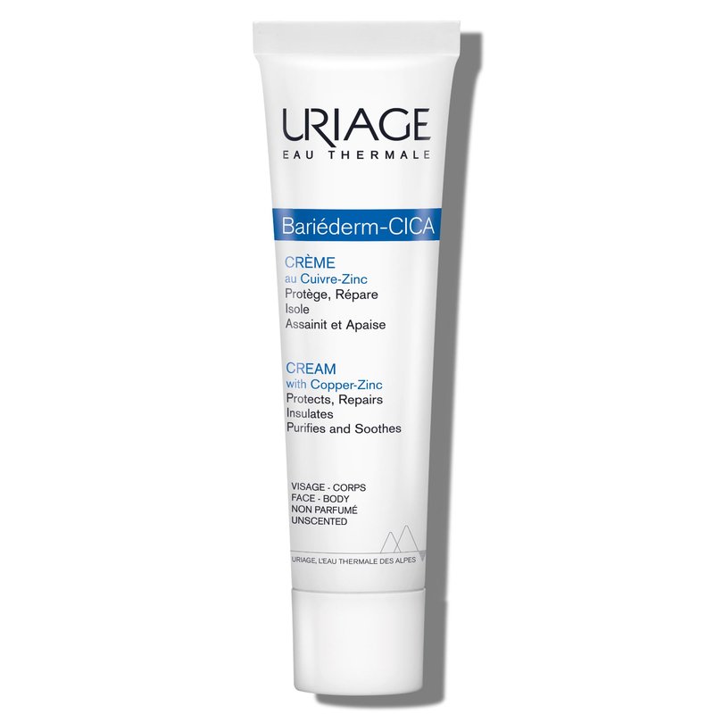 Uriage Bariéderm-CICA Multi-Purpose Restoring Cream with Copper-Zinc & D-Panthenol, Enhances Skin Repair, For All Ages & Skin Types, Fragrance-Free