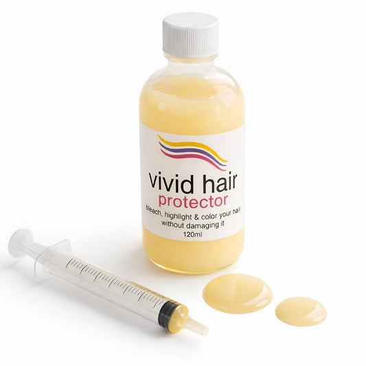 INVERTO VIVID HAIR Color Protector Perfector Prevent Hair Bleaching, Highlighting Coloring Damage From the Start safe for all blondes, vivid, bright & dark colors (120gr)
