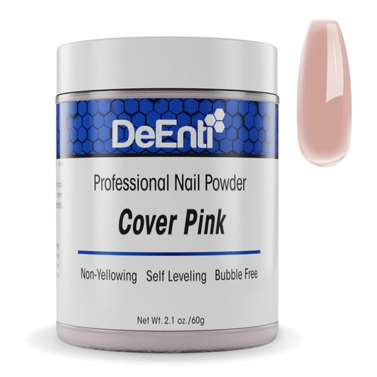 DeEnti Acrylic Nail Powder - 2oz Cover Pink|Professional Grade, Bubble-Free Acrylic Powder for Nails | Long-Lasting, Chip-Resistant Nail Acrylic Powder for Carving, Extensions & Fake Nails