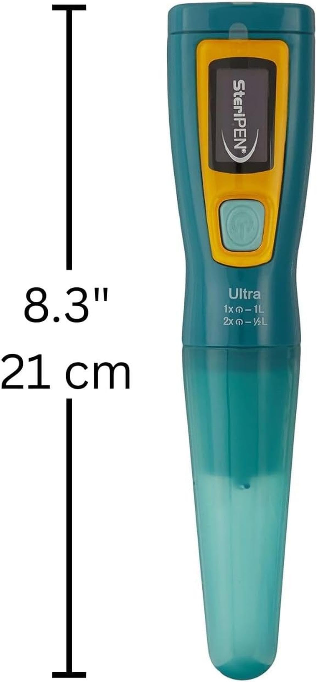 Katadyn Steripen Ultra Portable UV Water Purifier – Rechargeable 2200mAh Battery, Eliminates 99.99% Microorganisms, Fast Water Treatment for Hiking, Camping & Travel