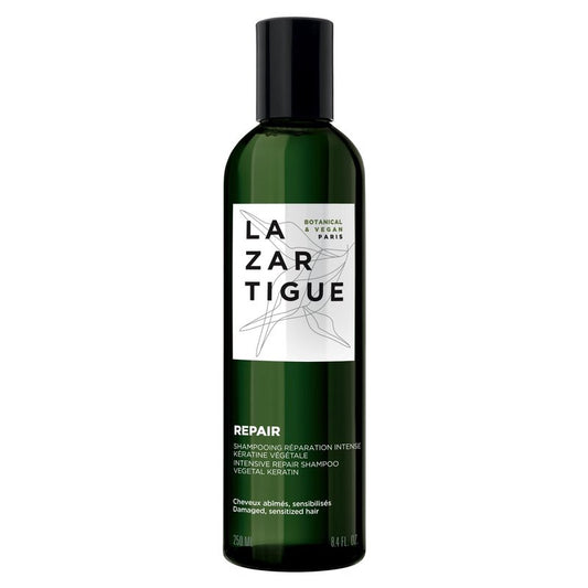 Lazartigue Repair Shampoo, Enriched with Vegetal Keratin, Helps Damage Deep Down & Restructures Hair Fiber, Strengthens Hair and Leaves it Silky Right to the Ends (8.4 Fl Oz)