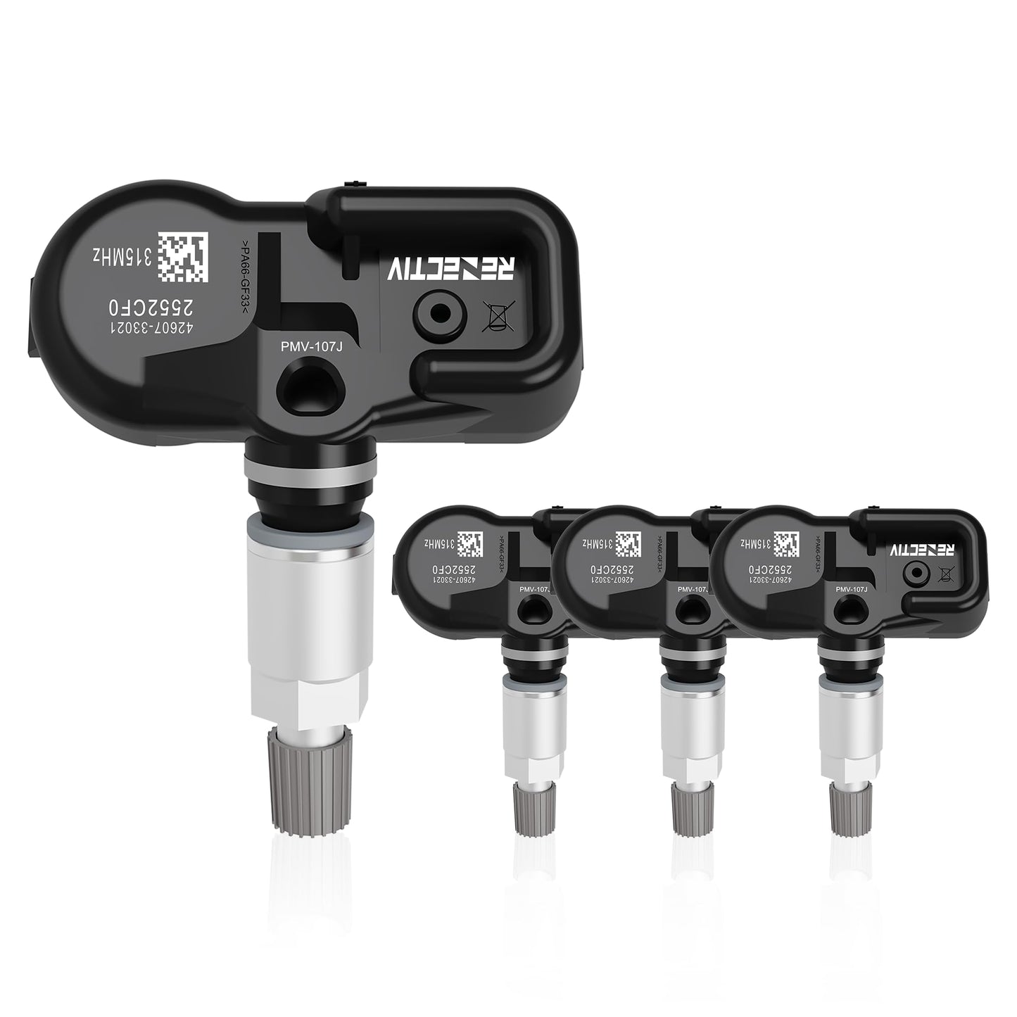RENECTIV TPMS Sensor,315MHz Compatible with Toyota Lexus Scion,Tire Pressure Monitor Sensors for Camry Prius Corolla rav4 Scion Yaris Repalce#4260733011,4260733021,PMV-107J Set of 4