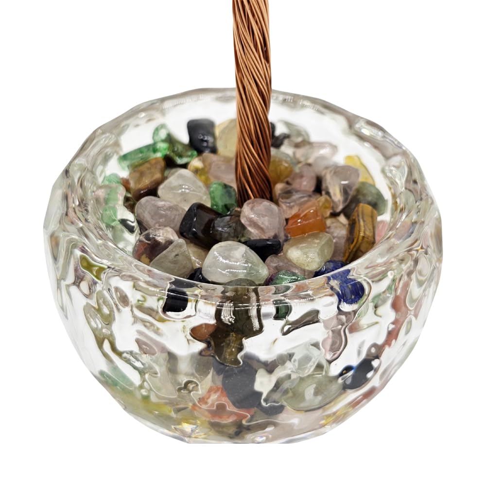 Aisamco Chakra Healing Crystal Tree of Life,Crystals and Healing Stones, Handmade Bonsai Trees,Positive Energy, Wealth, Good Luck,Feng Shui Home Office Decor,Birthday Gifts for Women