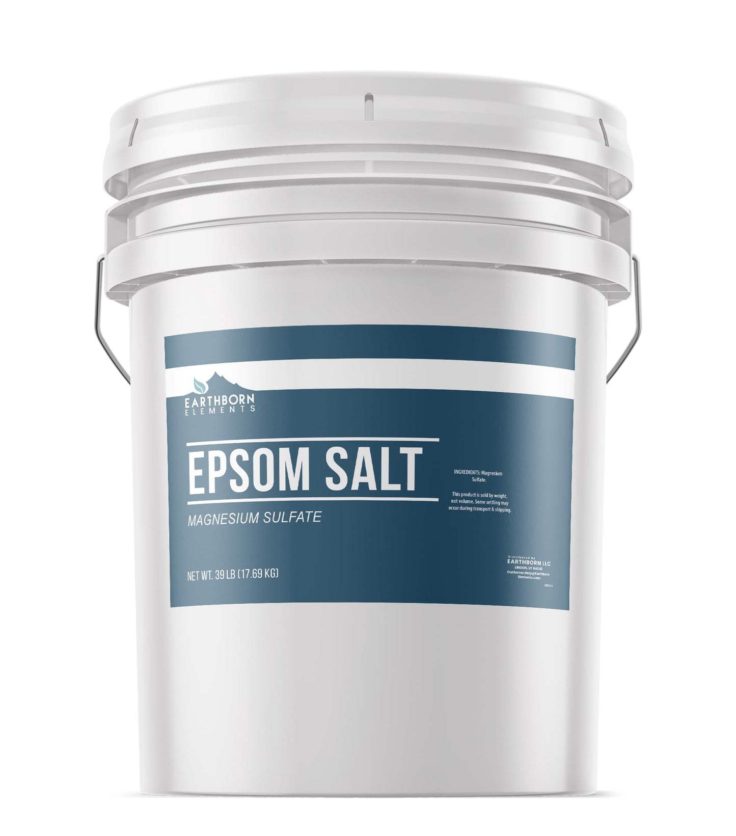 Earthborn Elements Epsom Salt (5 Gallon), Magnesium Sulfate Soaking Solution (624 Ounce)