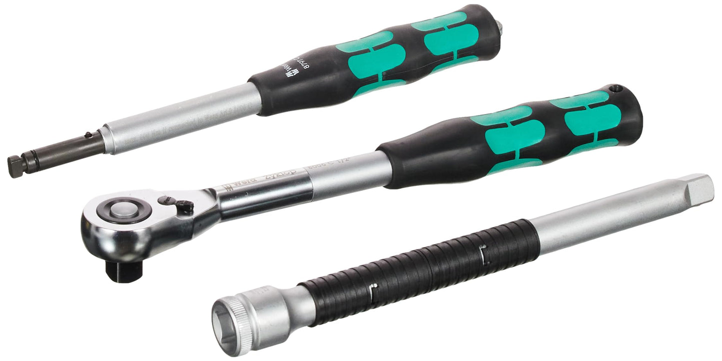 WERA 05004090001 8006 SC 1 Zyklop Hybrid Ratchet Set, 1/2" Drive, Metric, 13 Pieces