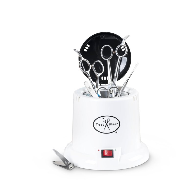 Tool Klean Pro Sanitizer for Nail Tools - USA Professional Grade Sanitizing Machine - Salons, Barbers, Grooming, Manicure, etc - EPA Registered, Lab Certified 99.99% Germ Kill in 3 Mins - White