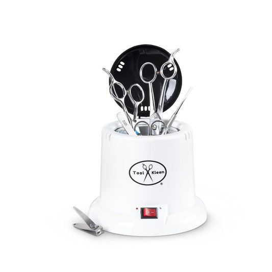 Tool Klean Pro Sanitizer for Nail Tools - USA Professional Grade Sanitizing Machine - Salons, Barbers, Grooming, Manicure, etc - EPA Registered, Lab Certified 99.99% Germ Kill in 3 Mins - White