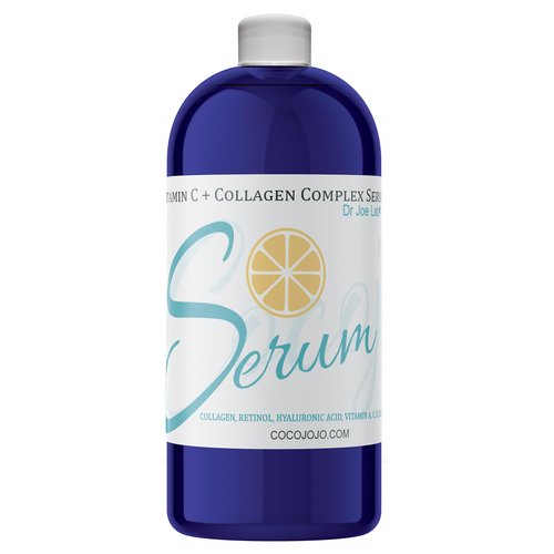 Dr Joe Lab Vitamin C & Collagen Complex Serum Bulk - Multiple Purposes Ultra Hydrating Rejuvenating Instant Moisturizer COCOJOJO (32 oz)